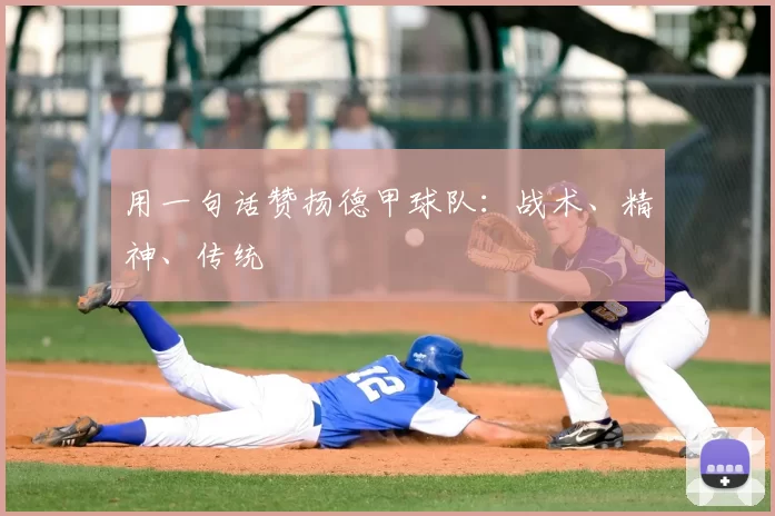 用一句话赞扬德甲球队:战术、精神、传统