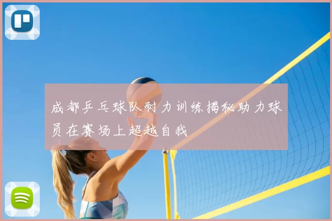 成都乒乓球队耐力训练揭秘助力球员在赛场上超越自我
