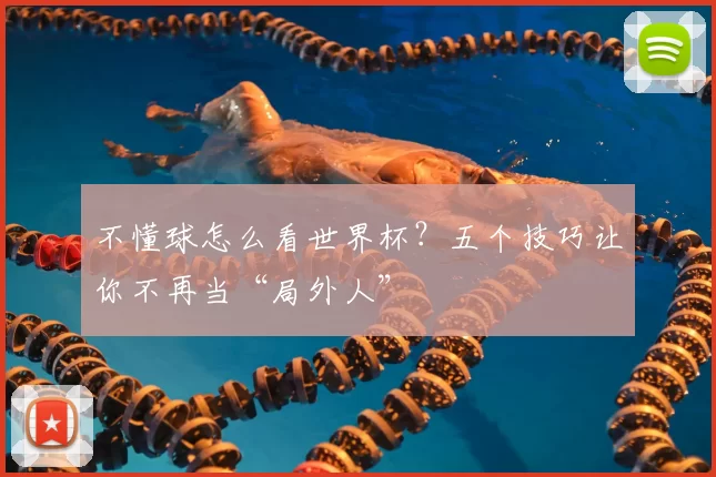 不懂球怎么看世界杯?五个技巧让你不再当“局外人”